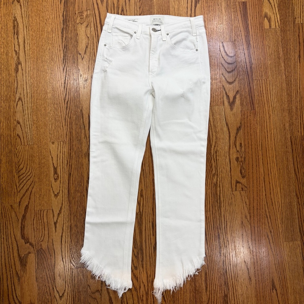 McGuire Valletta Straight Leg White Jean (27) - Picture 3 of 11